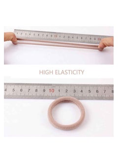 KHAJUL 100 Thick Hair Ties for Women, Ponytail Holders for Women Men and Girls (Multicolor)  - Image 2