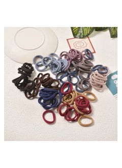 KHAJUL 100 Thick Hair Ties for Women, Ponytail Holders for Women Men and Girls (Multicolor)  - Image 4