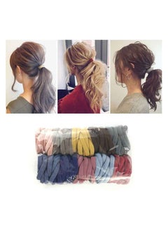 KHAJUL 100 Thick Hair Ties for Women, Ponytail Holders for Women Men and Girls (Multicolor)  - Image 5