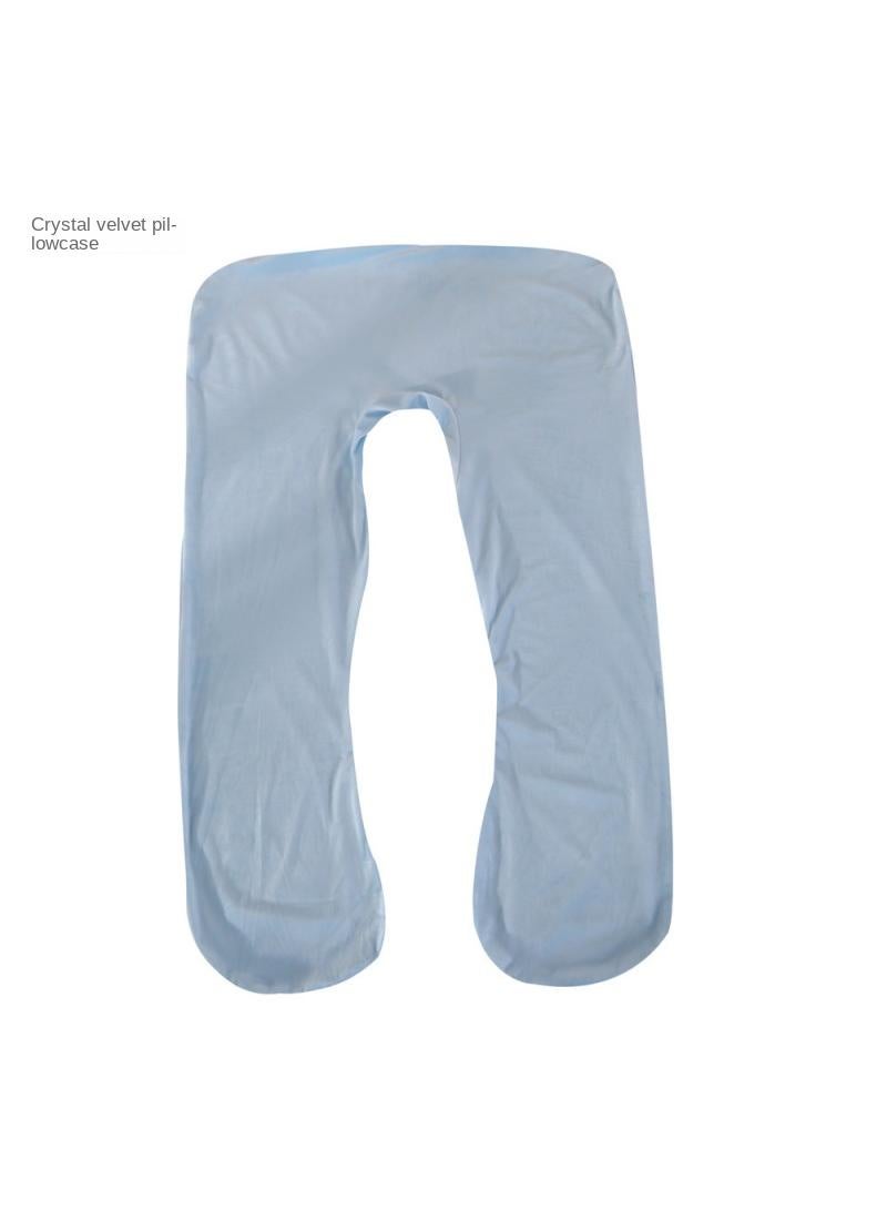 U-Shaped Full Body Pregnancy Crystal Velvet Pillow Cover 70x130cm - Image 1