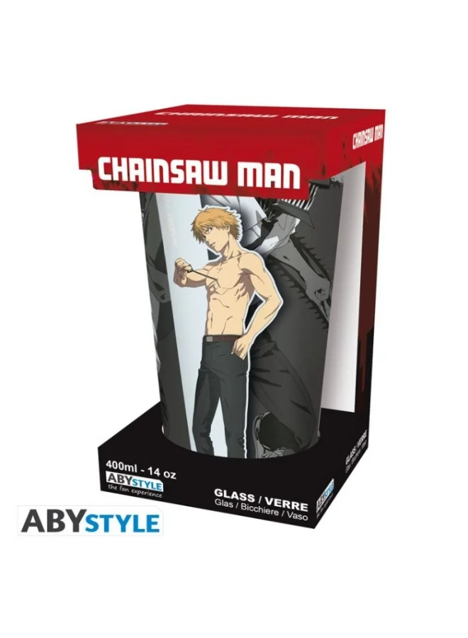 ABYstyle ABYstyle CHAINSAW MAN - Large Glass - 400ml