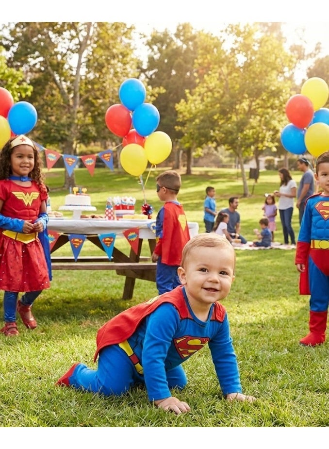 SUPERMAN Baby Long Sleeves Overall by Kids TV100%cotton - Image 2