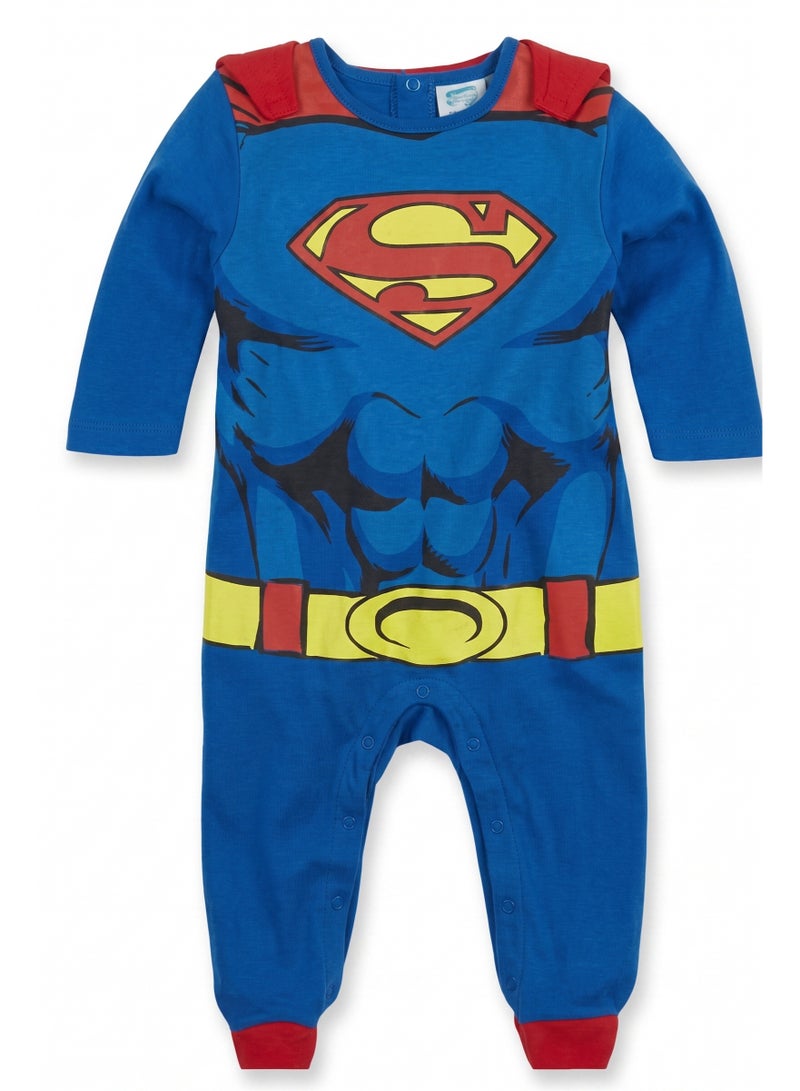 SUPERMAN Baby Long Sleeves Overall by Kids TV100%cotton - Image 1