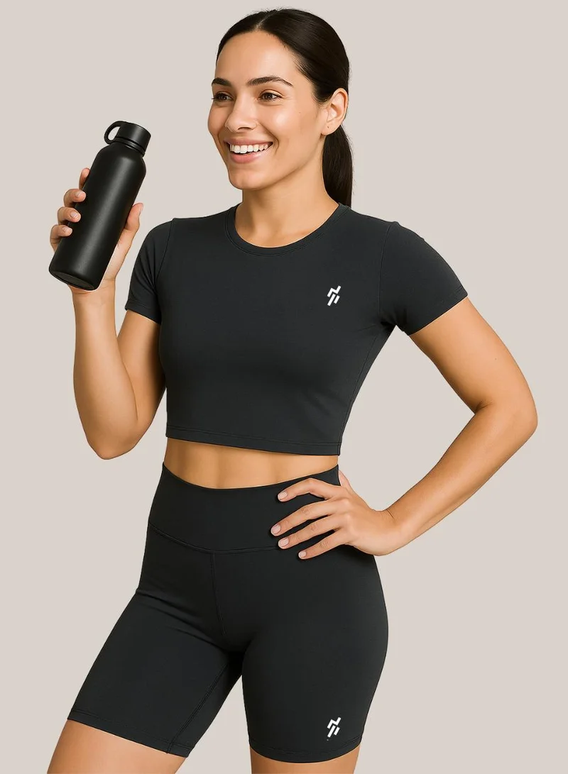 Women's High-Waisted Running Shorts with Pocket Airpod