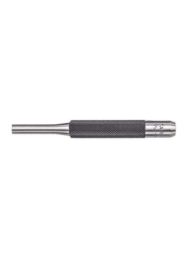 Starrett Drive Pin Punch with Knurled Grip for Driving Pins Into or Out of a Workpiece - Hardened and Tempered Steel, 4" Length, 3/16" Punch Diameter - 565E - Image 1