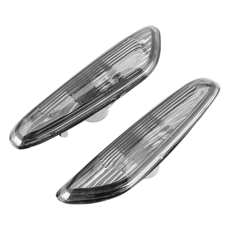 Side Marker Lights: Gray Pair High-Quality Durable Wear-Resistant Corrosion-Resistant - Plug-And-Play No Drilling Needed Turn Signal Lights for E90 E91 E92 E93 3 Series 2006-2011 - Image 2