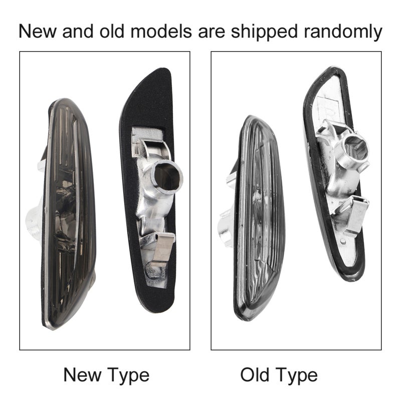Side Marker Lights: Gray Pair High-Quality Durable Wear-Resistant Corrosion-Resistant - Plug-And-Play No Drilling Needed Turn Signal Lights for E90 E91 E92 E93 3 Series 2006-2011 - Image 3