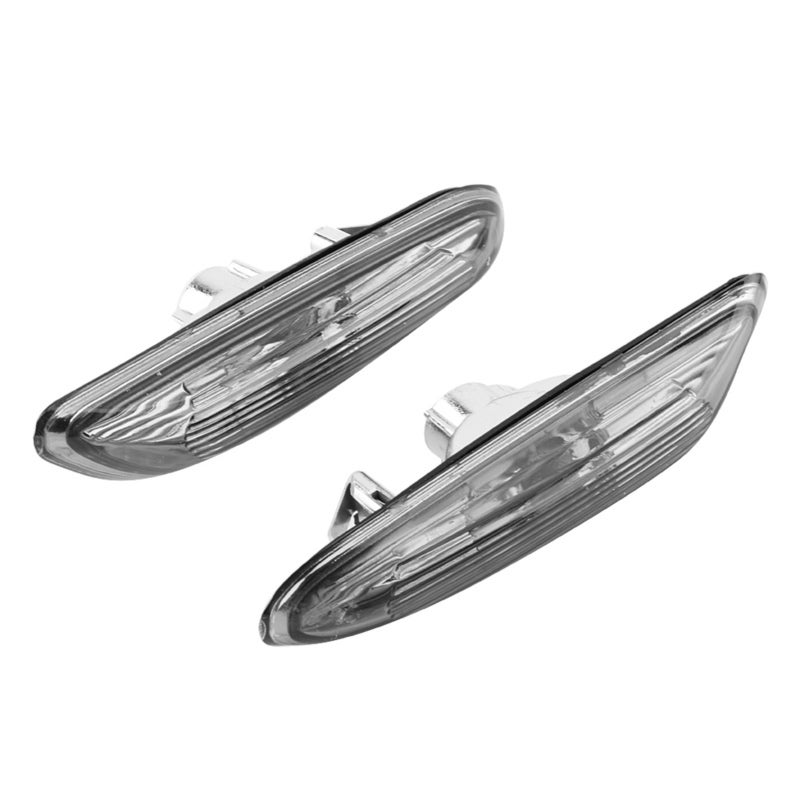 Side Marker Lights: Gray Pair High-Quality Durable Wear-Resistant Corrosion-Resistant - Plug-And-Play No Drilling Needed Turn Signal Lights for E90 E91 E92 E93 3 Series 2006-2011 - Image 1