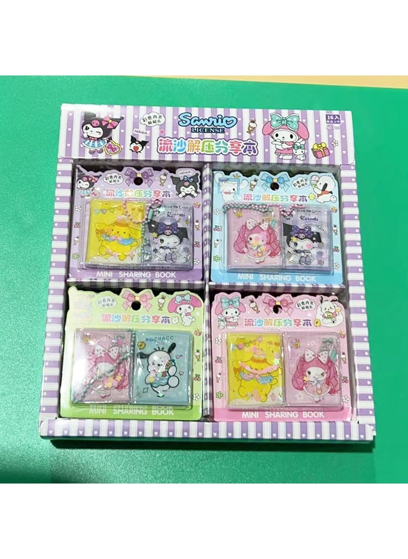 Cute Sanrio Quicksand Mini Notepad Charm Sanrio quicksand sharing book [extra large]] 