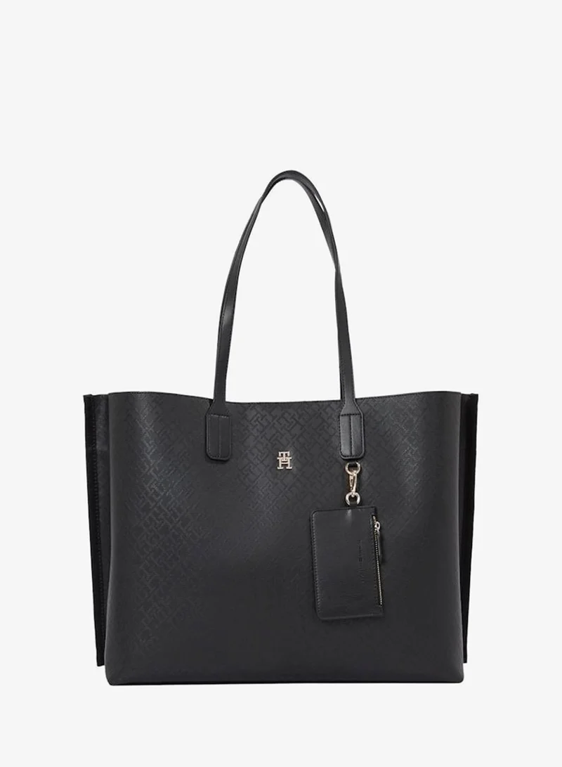 TOMMY HILFIGER Logo Detail Zip Over Tote