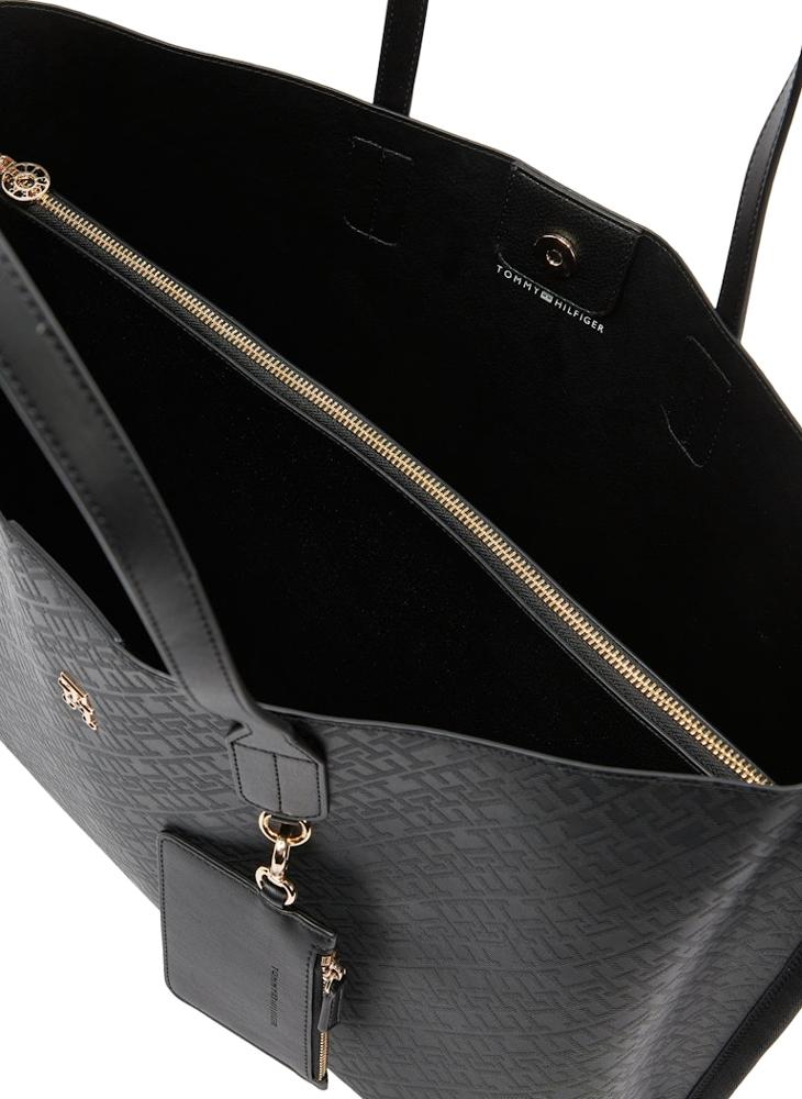TOMMY HILFIGER Logo Detail Zip Over Tote  - Image 4