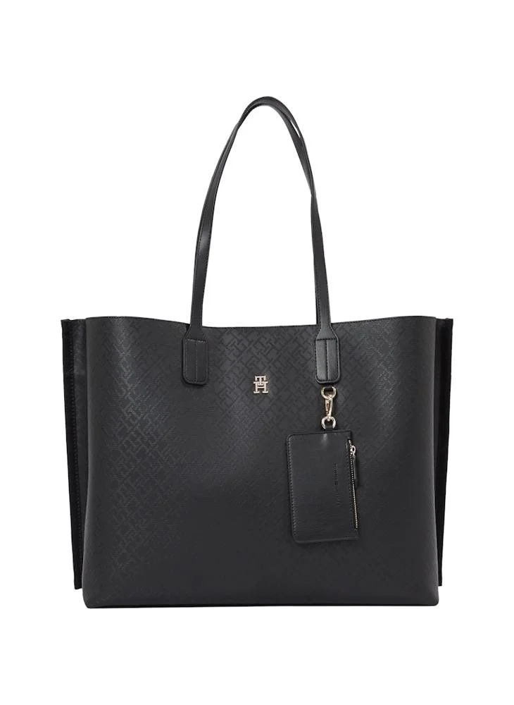 TOMMY HILFIGER Logo Detail Zip Over Tote