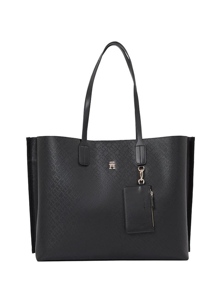 TOMMY HILFIGER Logo Detail Zip Over Tote  - Image 1