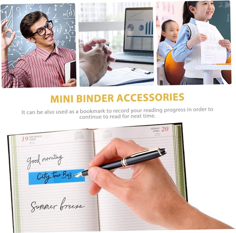 علامات صفحات متعددة الألوان متوسطة الحجم ذاتية اللصق، ألسنة لاصقة قابلة لإعادة الوضع لتنظيم الملاحظات - Image 5