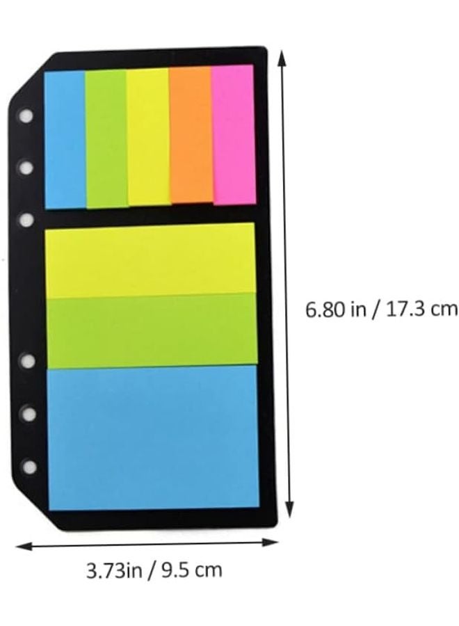 علامات صفحات متعددة الألوان متوسطة الحجم ذاتية اللصق، ألسنة لاصقة قابلة لإعادة الوضع لتنظيم الملاحظات - Image 4