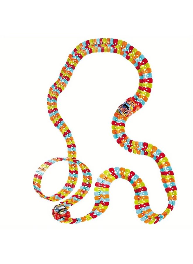 Multi Color 188PCS DIY Electric Track Car Set Stick On Hangable Birthday Gift - Image 5