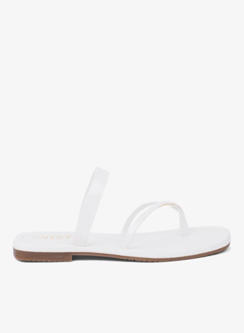 GNIST Cross Toe Strappy Flat Sandals