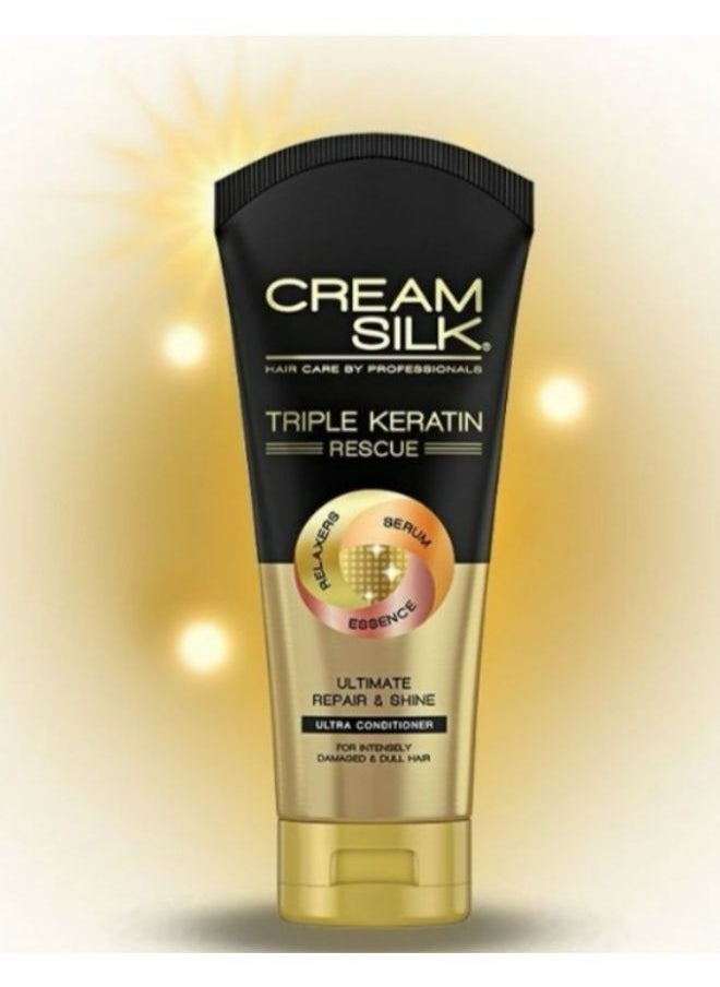 Cream Silk - Cream Silk Triple Keratin Rescue Ultimate Straight Conditioner, 170Ml - Image 1