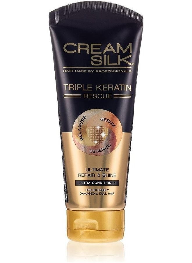 Cream Silk - Cream Silk Triple Keratin Rescue Ultimate Straight Conditioner, 170Ml - Image 1
