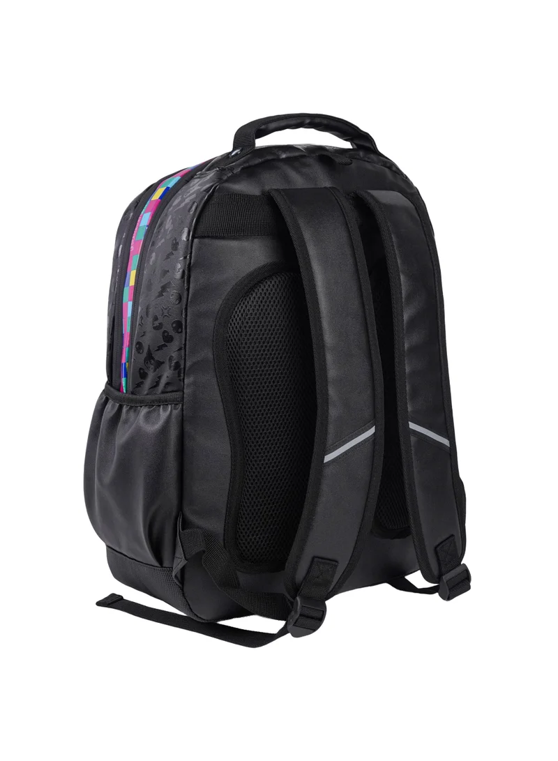 Sanrio  Sanrio Kuromi Premium Backpack 17.5" – Official Kuromi School Backpack, Large Capacity Laptop & Travel Backpack, Stylish Multi-Pocket Book Bag for Teens for Women | Best Price UAE
