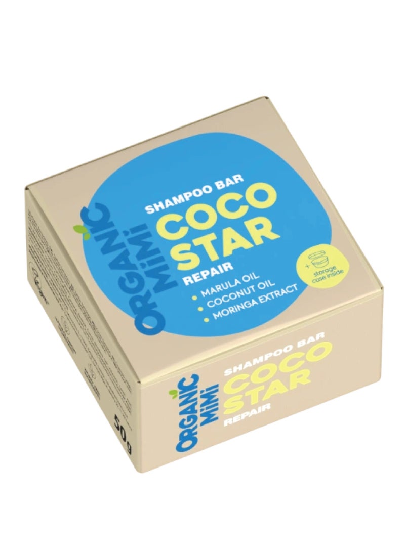 Organic Mimi Coco Star Repair Shampoo Bar 50g - Image 1