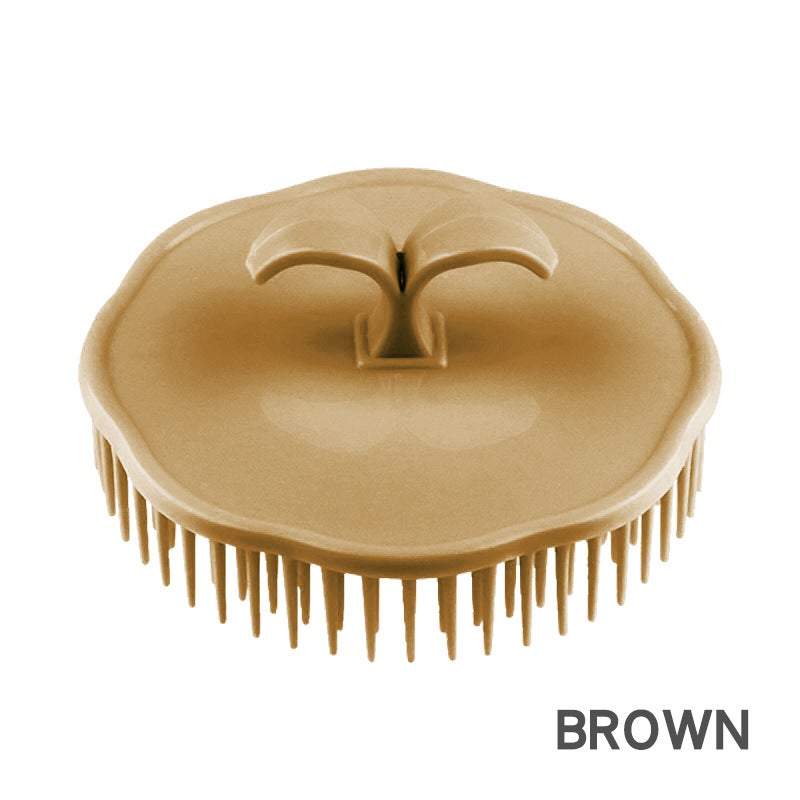 Generic Cross-border Hot Sale Color Plastic Shampoo Adult Round Massage Comb Hair Shampoo Comb Catch Head Catch Head Catch Head Khaki 