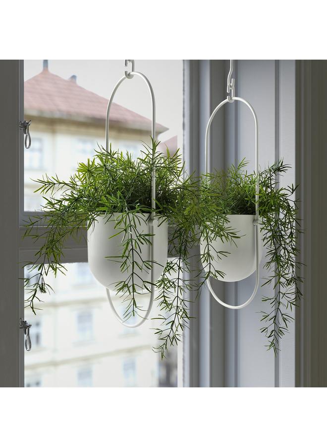 زبون نبات اصطناعي في وعاء، داخلي/خارجي، هليون/معلق، 12 سم - Image 2