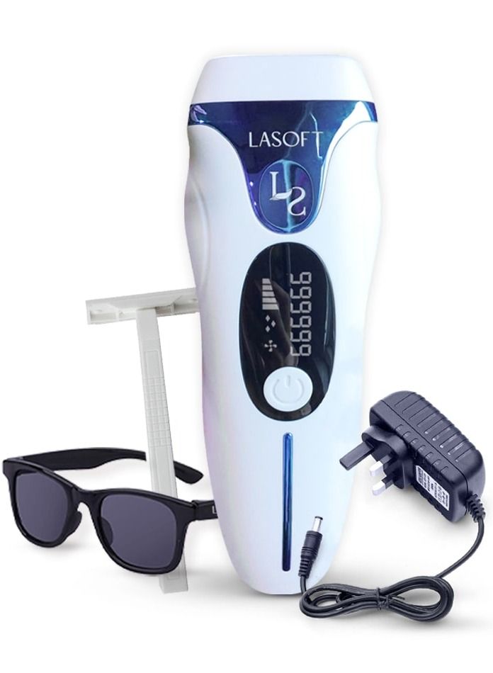 LASOFT IPL Hair Removal Device,For Men Without Pain, 999990+ Intense Flash Pulses, 5 Strength Degrees, Suitable For All Body Areas - Image 1