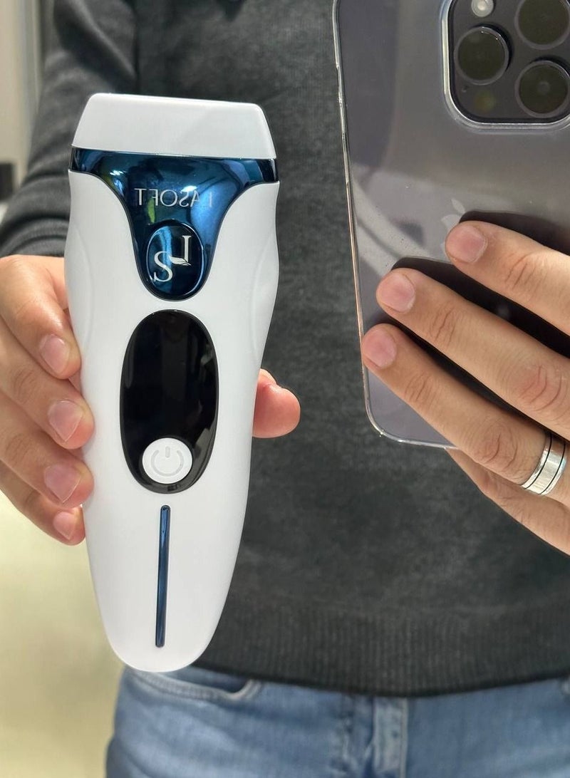 LASOFT IPL Hair Removal Device,For Men Without Pain, 999990+ Intense Flash Pulses, 5 Strength Degrees, Suitable For All Body Areas - Image 5