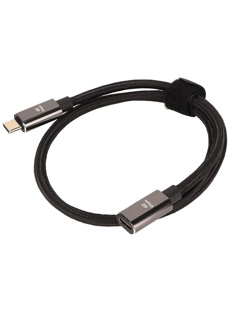Cable- 8K 60Hz USB C 3ft to 4.0 Data Cable 4 PD100W 40Gbps Extension Cable Type C 80cm Tablet Laptop Charging Adapter