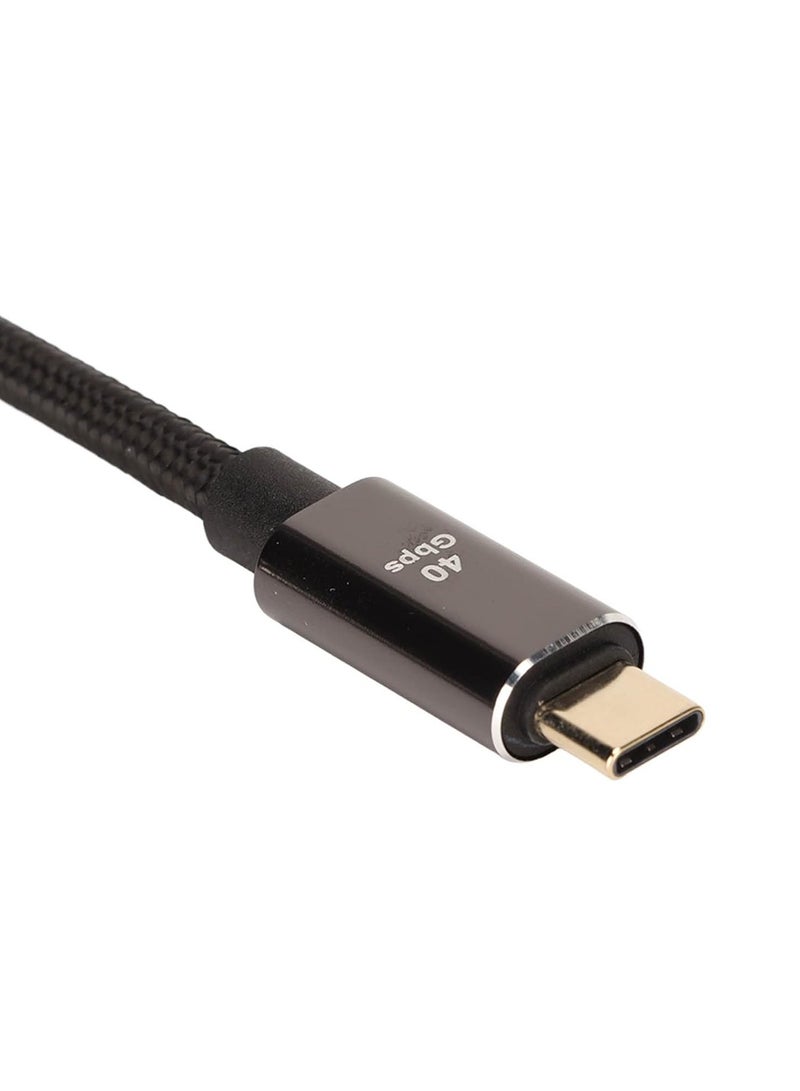 Cable- 8K 60Hz USB C 3ft to 4.0 Data Cable 4 PD100W 40Gbps Extension Cable Type C 80cm Tablet Laptop Charging Adapter