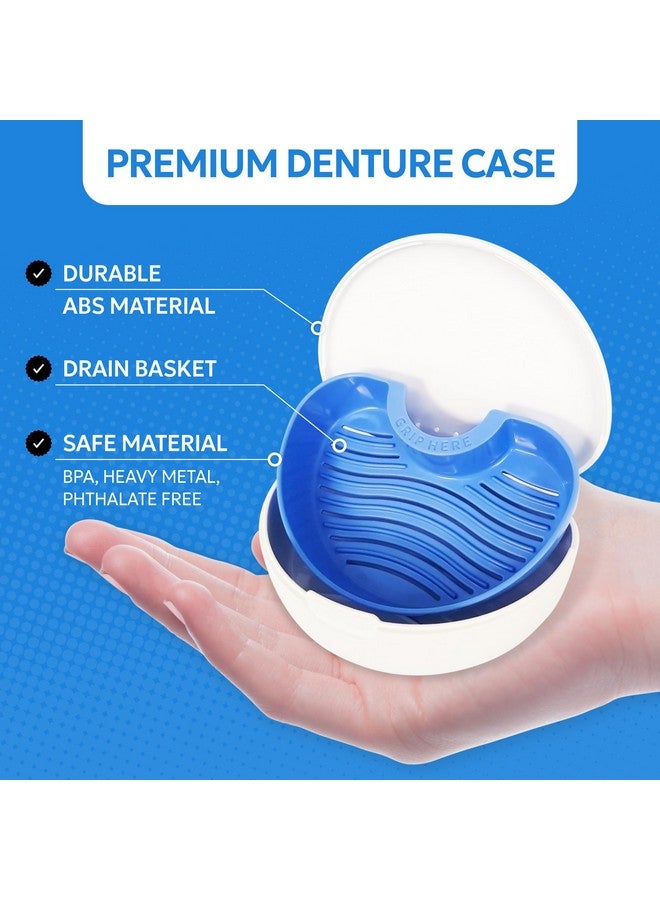 Generic Denture storage case - Hygienic & Protective Denture Bath Cup - Travel-Friendly Orthodontic Dental Retainer Container, Portable, Secure for Invisalign, Mouth guards, Braces - Easy to Use  - Image 3