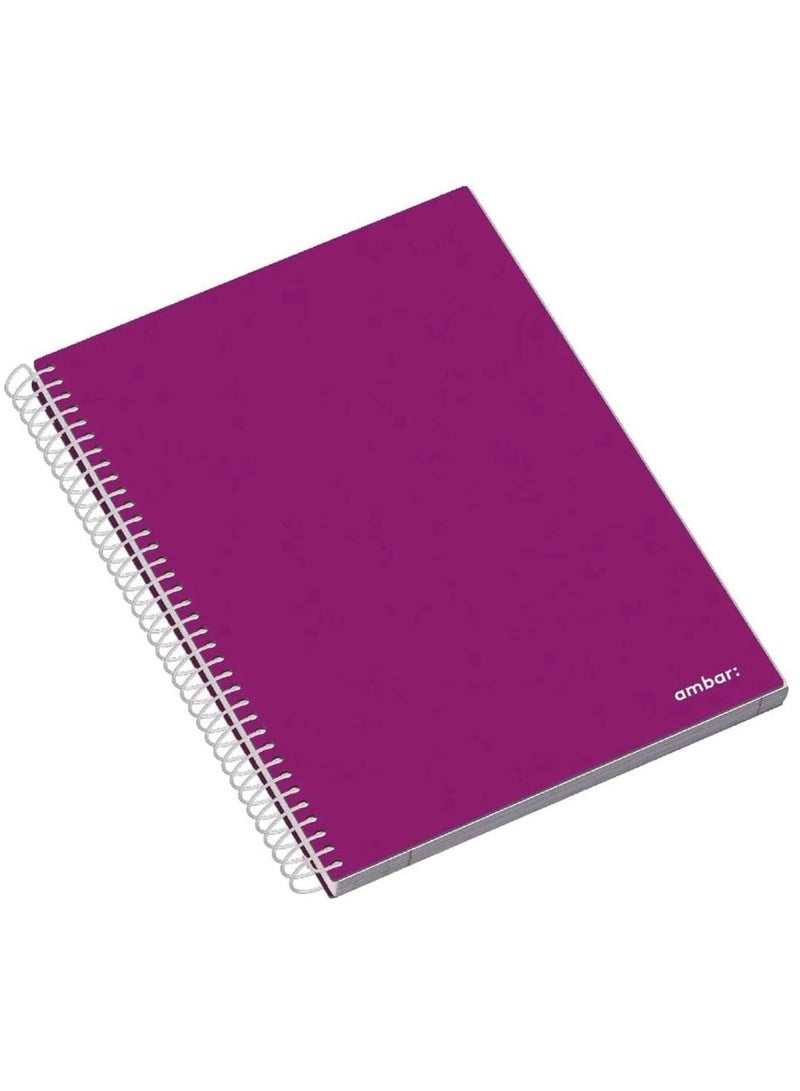 Ambar 1-Piece A4 Size Hard Cover Spiral Notebook Assorted Colours - Image 4