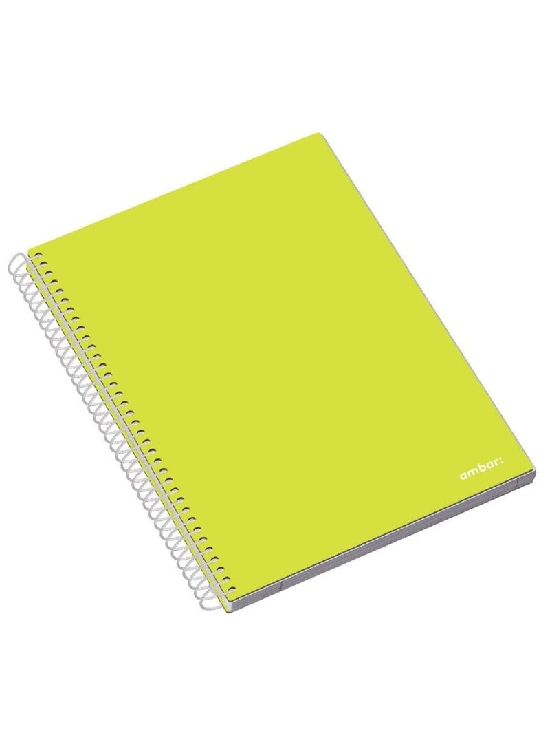 Ambar 1-Piece A4 Size Hard Cover Spiral Notebook Assorted Colours - Image 3