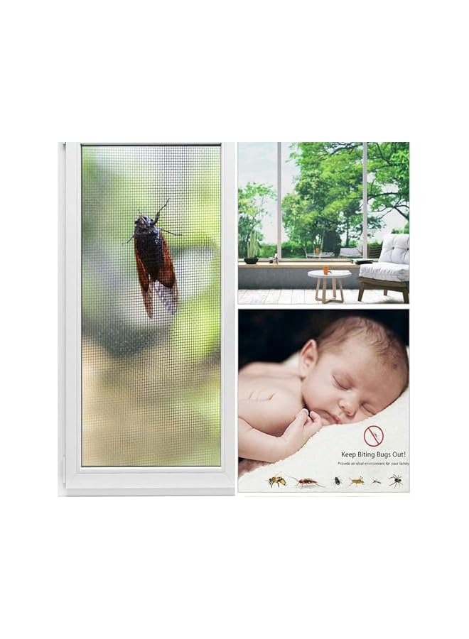The Bros Custom Fiber Fly Insect Net, Anti Mosquito Bug For Windows Doors And Patio, Premium Pet Screen, Net Barrier, Invisible ((1 Meter, 4 Feet)) - Image 4