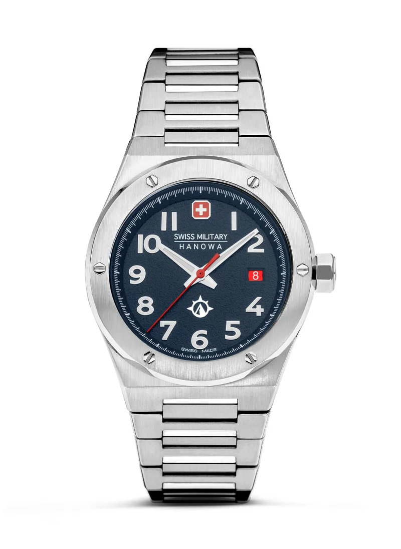 SWISS MILITARY HANOWA Swiss Military Sonoran Watch For Men With Silver Bracelet 43mm 10ATM - SMWGH2101903