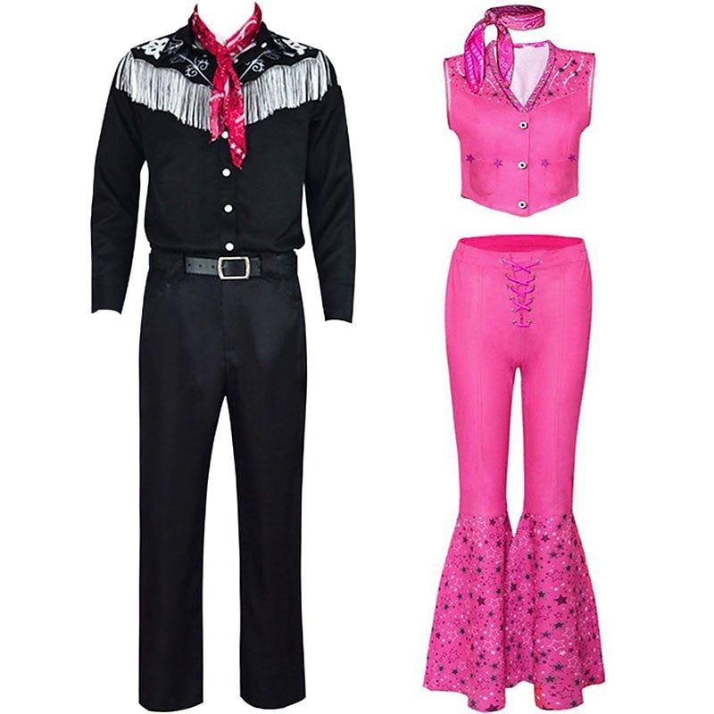 Y&D Couples Cowboy Doll Halloween Group Couples Costumes Men's Women's Movie Cosplay Cosplay Costume Party Black Costume Halloween Carnival Masquerade - Image 5