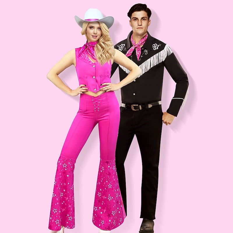 Y&D Couples Cowboy Doll Halloween Group Couples Costumes Men's Women's Movie Cosplay Cosplay Costume Party Black Costume Halloween Carnival Masquerade - Image 2