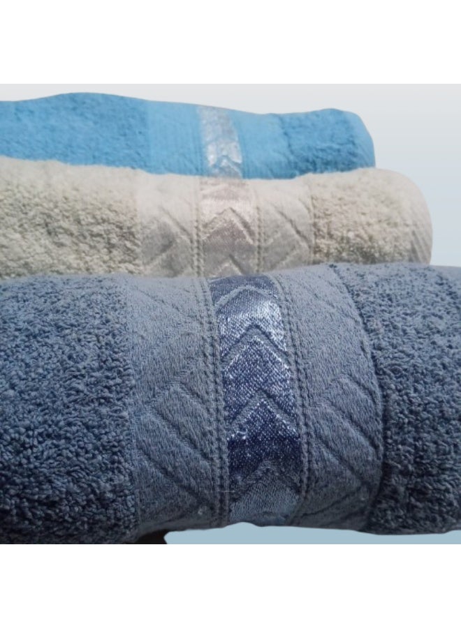 Cotton towels, 55 x 105 cm, 3 pieces - Image 3