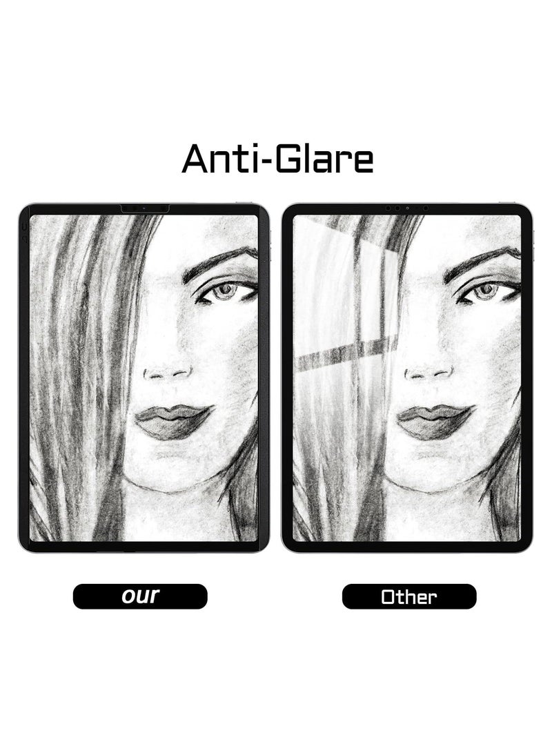 عام **[2 عبوة] واقي شاشة ورقي مغناطيسي لجهاز Huawei MatePad 11.5s 2024، يدعم قلم اللمس، نسيج ورقي، قابل للغسل، مضاد للتوهج، قابل للإزالة، وقابل لإعادة الاستخدام لفيلم الرسم** - Image 4