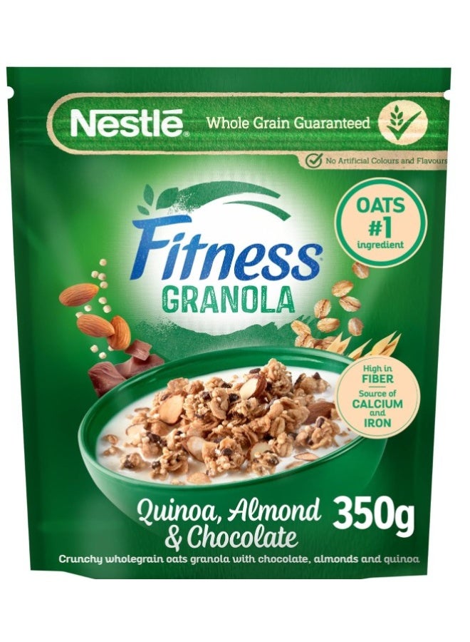 Nestle Fitness Granola Cereal Bag in Quinoa, Almond & Chocolate (350g) - Image 1