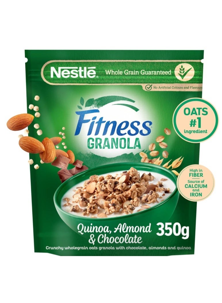 Nestle Fitness Granola Cereal Bag in Quinoa, Almond & Chocolate (350g) - Image 4