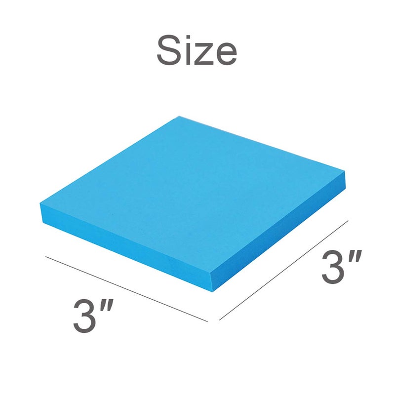 Vanpad Sticky Notes 3x3 Inches,Bright Colors Self-Stick Pads, Easy to Post for Home, Office, Notebook, 82 Sheets/pad - Image 2