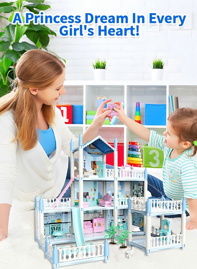 GROIC Doll House Dreamhouse for Girls,3-Story 7 Rooms Doll House,Fully Furnished Dollhouses,Pretend Play House with Accessories,Play House Accessories - Image 5