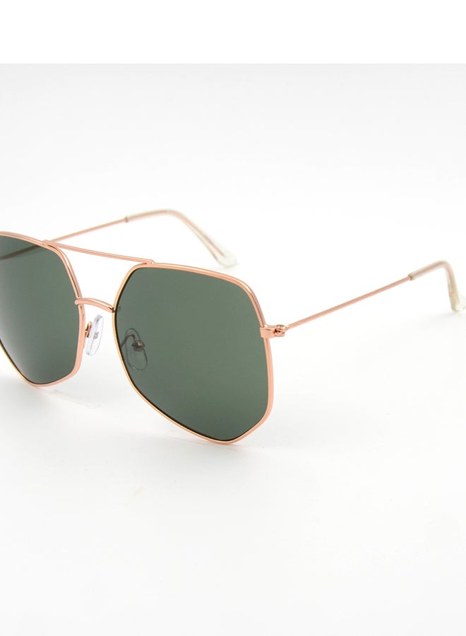 MADEYES نظارات شمسية للنساء لحماية من الأشعة فوق البنفسجية EE7M602-2 - وردي ذهبي/كريستال - Image 2