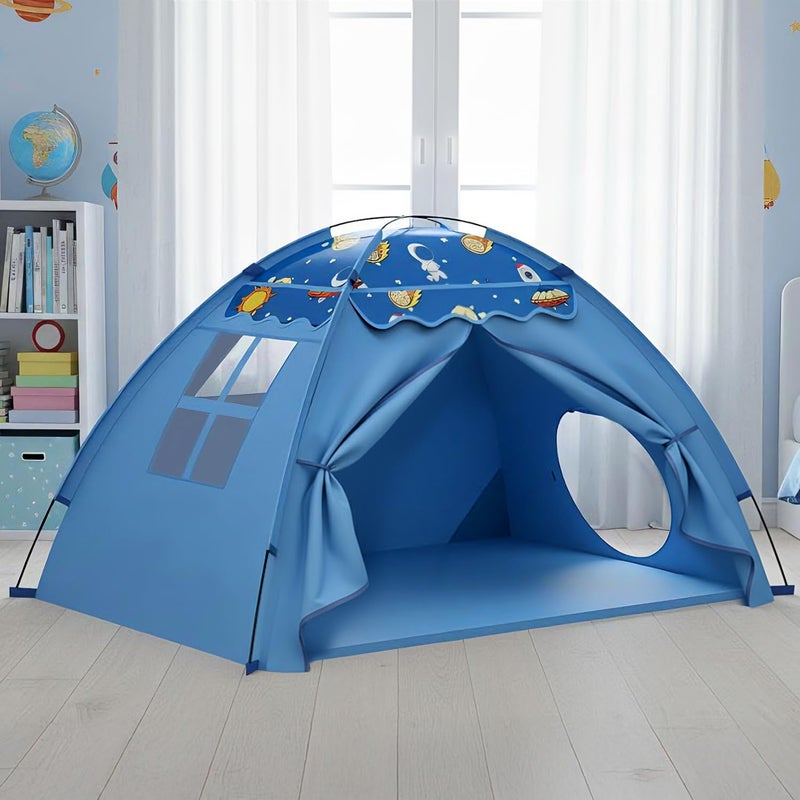 AFUNX Kids Play Tent Space Theme Indoor Tent with Tunnel Port Foldable Playhouse for Boys and Girls Ideal House for Imaginative PlayPerfect Kids Gift 70 x 45 x 43 - Image 3