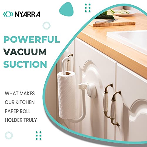 Nyarra Kitchen Towel Holder, Multifunctional Paper Towel Holder with Vacuum Suction, Easy One Push Installation, Napkin Holder for Kitchen, Under Cabinet, Over The Sink, Kitchen Towels [NR-0630] - Image 5