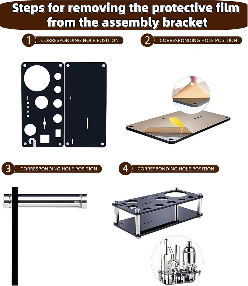 ARTFLY 18-Piece Professional Cocktail Shaker Set and Bartender Kit with Stand, Stainless Steel Bar Tools Gift Set with Muddler, Jigger, Mixing Spoon for Home Bar and Mixology - Image 3