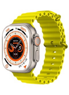 T900 Ultra NFC Bluetooth Call Wireless Charging Smartwatch (Yellow)