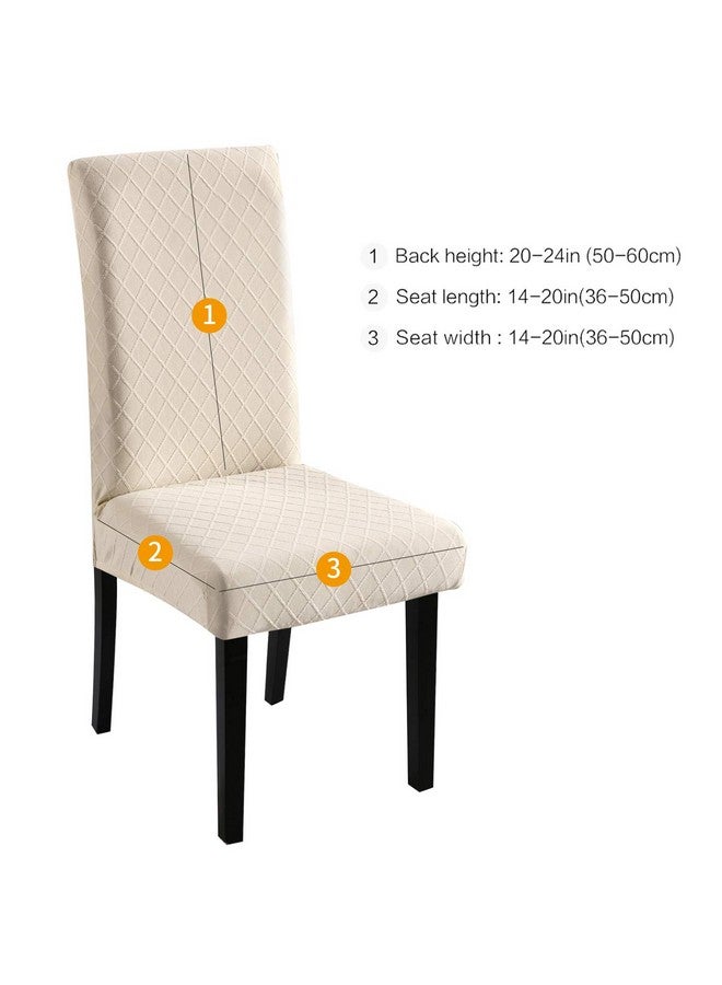 Fuloon 6 Pack Super Fit Stretch Removable Washable Short Dining Chair Protector Cover Seat Slipcover For Hotel, Dining Room, Ceremony, Banquet Wedding Party - Image 3